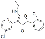 2-(2-氯苯基)-4-(4-氯-2-吡啶)-5-(乙基氨基)-3(2H)-呋喃酮結(jié)構(gòu)式_187591-94-2結(jié)構(gòu)式