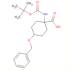 1-[N-(叔丁氧基羰基)氨基]-4-芐氧基環(huán)己烷-1-羧酸結(jié)構(gòu)式_191110-76-6結(jié)構(gòu)式