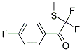 (9ci)-2,2-二氟-1-(4-氟苯基)-2-(甲基硫代)-乙酮結(jié)構(gòu)式_192862-13-8結(jié)構(gòu)式