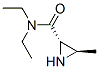 反式-(9ci)-N,N-二乙基-3-甲基-2-氮丙啶羧酰胺結構式_193634-81-0結構式