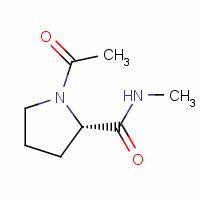 (2s)-(9ci)-1-乙?；?n-甲基-2-吡咯烷羧酰胺結(jié)構(gòu)式_19701-85-0結(jié)構(gòu)式