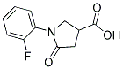 1-(2-氟苯基)-5-氧代吡咯烷-3-羧酸結(jié)構(gòu)式_1998-86-3結(jié)構(gòu)式