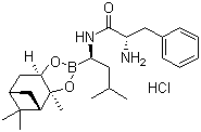 (alphaS)-alpha-氨基-N-[(1R)-1-[(3aS,4S,6S,7aR)-六氫-3a,5,5-三甲基-4,6-甲橋-1,3,2-苯并二氧硼烷-2-基]-3-甲基丁基]苯丙酰胺鹽酸鹽結(jié)構(gòu)式_205393-21-1結(jié)構(gòu)式