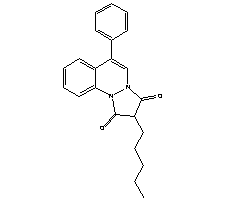 2-戊基-6-苯基-1H-吡唑并[1,2-a]噌啉-1,3(2H)-二酮結(jié)構(gòu)式_2056-56-6結(jié)構(gòu)式
