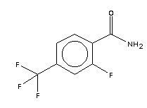 2-氟-4-(三氟甲基)苯甲酰胺結(jié)構(gòu)式_207853-64-3結(jié)構(gòu)式