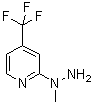 2-(1-甲基肼基)-4-三氟甲基吡啶結(jié)構(gòu)式_208720-09-6結(jié)構(gòu)式