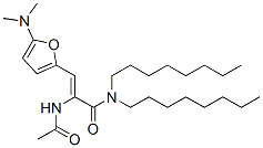 2-(乙酰基氨基)-3-[5-(二甲基氨基)-2-呋喃]-N,N-二辛基-2-丙酰胺結(jié)構(gòu)式_209596-72-5結(jié)構(gòu)式