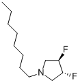 (3R,4r)-1-n-辛基-3,4-二氟吡咯烷結(jié)構(gòu)式_209625-78-5結(jié)構(gòu)式