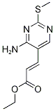 3-(4-氨基-2-(甲基硫代)嘧啶-5-基)丙烯酸乙酯結(jié)構(gòu)式_211244-80-3結(jié)構(gòu)式