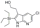 5-氯-2-(三乙基甲硅烷基)-1H-吡咯并[2,3-B]吡啶-3-乙醇結(jié)構(gòu)式_211308-86-0結(jié)構(gòu)式