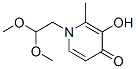 (9ci)-1-(2,2-二甲氧基乙基)-3-羥基-2-甲基-4(1H)-吡啶酮結構式_213026-86-9結構式