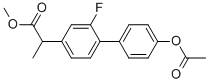 2-(4-乙酰氧基-2-氟-聯(lián)苯-4-基)-丙酸甲酯結(jié)構(gòu)式_215175-84-1結(jié)構(gòu)式