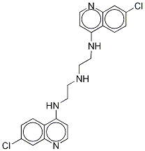N-(7-氯-4-喹啉)-N’-[2-[(7-氯-4-喹啉)氨基]乙基]-1,2-乙烷二胺
結(jié)構(gòu)式_215592-20-4結(jié)構(gòu)式