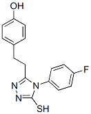 4-[2-[4-(4-氟苯基)-5-疏基-4h-1,2,4-噻唑]乙基]苯酚結(jié)構(gòu)式_217487-47-3結(jié)構(gòu)式