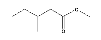 3-甲基戊酸甲酯結構式_2177-78-8結構式