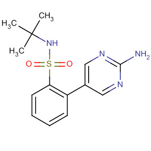 2-(2-氨基嘧啶-5-基)-n-叔丁基苯磺酰胺結(jié)構(gòu)式_218302-19-3結(jié)構(gòu)式