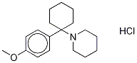 1-(1-(4-甲氧基苯基)環(huán)己基)哌啶鹽酸鹽結(jié)構(gòu)式_2185-93-5結(jié)構(gòu)式