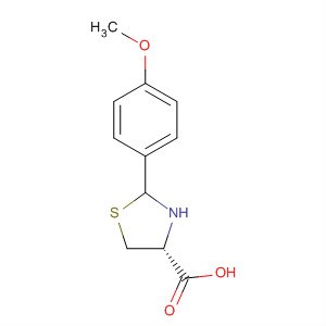 (4R)-2-(4-甲氧基苯基)噻唑烷-4-羧酸結構式_222404-25-3結構式