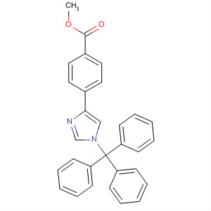 4-[1-三苯基甲基咪唑-4(5)-基]苯甲酸甲酯結(jié)構(gòu)式_222986-62-1結(jié)構(gòu)式