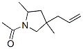 (9CI)-1-乙酰基-2,4-二甲基-4-(2-丙烯基)-吡咯烷結(jié)構(gòu)式_228099-00-1結(jié)構(gòu)式