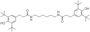 3,3’-Bis(3,5-di-tert-butyl-4-hydroxyphenyl)-N,N’-hexamethylenedipropionamideStructure,23128-74-7Structure 3,3’-Bis(3,5-di-tert-butyl-4-hydroxyphenyl)-N,N’-hexamethylenedipropionamide Structure,23128-74-7Structure