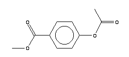 4-乙酰氧基苯甲酸甲酯結構式_24262-66-6結構式