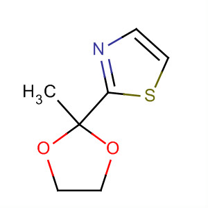 2-(2-甲基-1,3-二氧雜烷-2-基)噻唑結(jié)構(gòu)式_24295-06-5結(jié)構(gòu)式