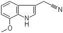7-甲氧基吲哚-3-乙腈結(jié)構(gòu)式_2436-18-2結(jié)構(gòu)式