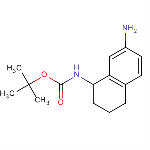(7-氨基-1,2,3,4-四氫-萘-1-基)-氨基甲酸叔丁酯結(jié)構(gòu)式_246873-46-1結(jié)構(gòu)式