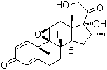(9b,11b,16a)-9,11-Epoxy-17,21-dihydroxy-16-methyl-pregna-1,4-diene-3,20-dioneStructure,24916-90-3Structure (9b,11b,16a)-9,11-Epoxy-17,21-dihydroxy-16-methyl-pregna-1,4-diene-3,20-dione Structure,24916-90-3Structure