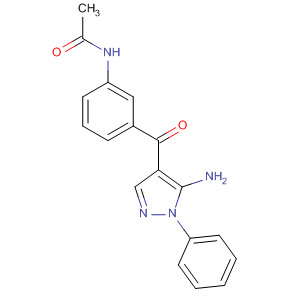5-氨基-4-(3-乙酰基氨基苯甲?；?-1-苯基吡唑結(jié)構(gòu)式_249937-50-6結(jié)構(gòu)式