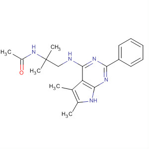 N-[2-[(5,6-二甲基-2-苯基-7h-吡咯并[2,3-d]嘧啶-4-基)氨基]-1,1-二甲基乙基]乙酰胺結構式_251946-45-9結構式