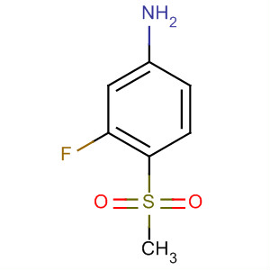 3-氟-4-(甲基磺酰基)苯胺結構式_252561-34-5結構式