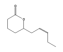 Tetrahydro-6-(2z)-2-penten-1-yl-2h-pyran-2-one Structure,25524-95-2Structure