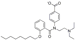 N-二乙基氨基乙基-p-[2-(-n-辛基氧基)-苯甲?；鵠氨基苯甲酸結構式_26090-29-9結構式