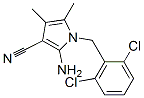 2-氨基-1-(2,6-二氯芐基)-4,5-二甲基-1H-吡咯-3-甲腈結(jié)構(gòu)式_263015-52-7結(jié)構(gòu)式