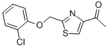 1-{2-[(2-氯苯氧基)甲基]-1,3-噻唑-4-基}-1-乙酮結(jié)構(gòu)式_263564-17-6結(jié)構(gòu)式