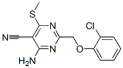 4-氨基-2-[(2-氯苯氧基)甲基]-6-甲基硫代嘧啶-5-甲腈結(jié)構(gòu)式_266309-89-1結(jié)構(gòu)式