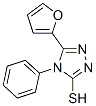 5-呋喃-2-基-4-苯基-4H-[1,2,4]噻唑-3-硫醇結(jié)構(gòu)式_27106-16-7結(jié)構(gòu)式
