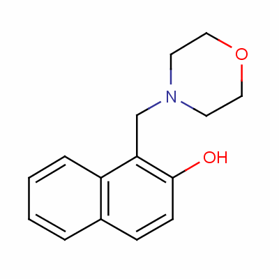 1-(嗎啉甲基)-2-萘酚結構式_27438-39-7結構式
