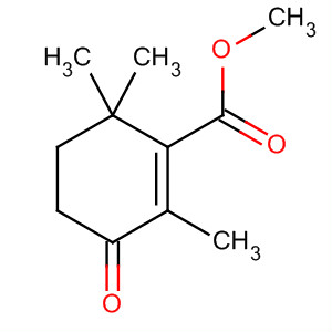 3-氧代-2,6,6-三甲基-1-環(huán)己烯-1-羧酸甲酯結(jié)構(gòu)式_28120-76-5結(jié)構(gòu)式