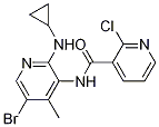 N-[5-溴-2-(環(huán)丙基氨基)-4-甲基-3-吡啶]-2-氯-3-吡啶羧酰胺結(jié)構(gòu)式_284686-20-0結(jié)構(gòu)式