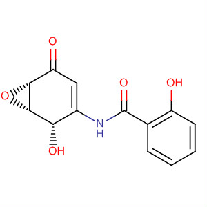 2-羥基-n-((1s,2s,6s)-2-羥基-5-氧代-7-噁雙環(huán)[4.1.0]-3-庚烯-3-基)苯甲酰胺結(jié)構(gòu)式_287194-40-5結(jié)構(gòu)式
