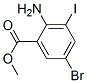 2-氨基-5-溴-3-碘苯甲酸甲酯結(jié)構(gòu)式_289039-83-4結(jié)構(gòu)式