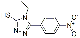 4-乙基-5-(4-硝基苯基)-4H-[1,2,4]噻唑-3-硫醇結(jié)構(gòu)式_29527-36-4結(jié)構(gòu)式