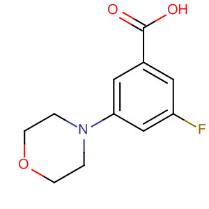 3-氟-5-(4-嗎啉)苯甲酸結(jié)構(gòu)式_295311-40-9結(jié)構(gòu)式