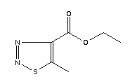 5-甲基-1,2,3-噻二唑-4-羧酸乙酯結(jié)構(gòu)式_29682-53-9結(jié)構(gòu)式