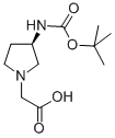 ((R)-3-叔丁氧基羰基氨基-吡咯烷-1-基)-乙酸結構式_299203-96-6結構式