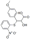 2-羥基-3-(4-甲氧基苯基)-3-(2-硝基苯磺酰基)-丙酸結(jié)構(gòu)式_30067-06-2結(jié)構(gòu)式