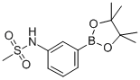 3-甲磺酰氨苯基硼酸頻那醇酯結構式_305448-92-4結構式